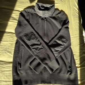 RLX Ralph Lauren Green Zip-Up Sweater with Quilted Details
